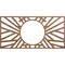 Ekena Millwork Hoover Wood Fretwork Pierced Ceiling Medallion, Walnut, 28"W x 14"H x 10 3/8"ID x 3/8"T CMWP28X14X0375HOWA - alternate 1